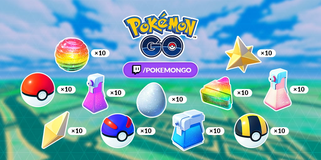 Twitch Drops for Pokémon GO 10th Anniversary Celebration